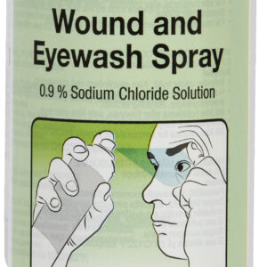 Plum Wound & Eyewash Spray 250 ml – praktisk førstehjelpsspray for sår og øyeskylling fra Plum Safety.