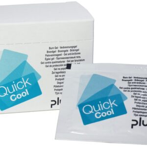 Plum QuickCool Box med 18 stk burn gel – lindrer og kjøler ved mindre brannskader.