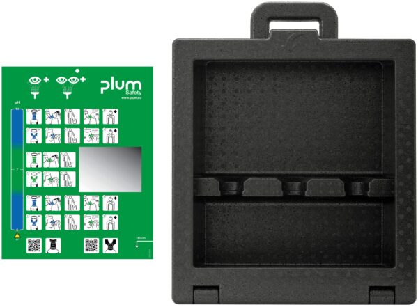 Plum iBox 3 tom stasjon – robust og fleksibel løsning med plass til tre flasker og én spray.