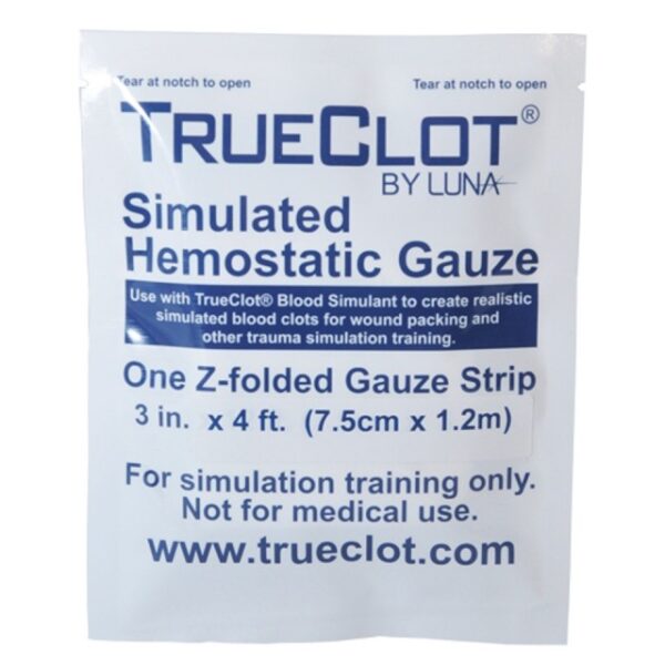 TrueClot® Simulated Hemostatic Gauze – realistisk gasbind til blødningskontroll