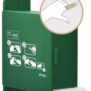 Plum QuickSoft Cohesive Bandage dispenser med beige selvheftende bandasje for fingre og ledd.